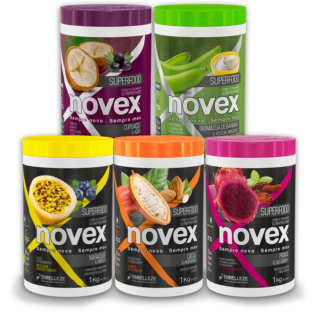 Novex Kit Novex Superfood Honnr Capillary Chronogram + Remineralization + Umply Treatment Creams Kit