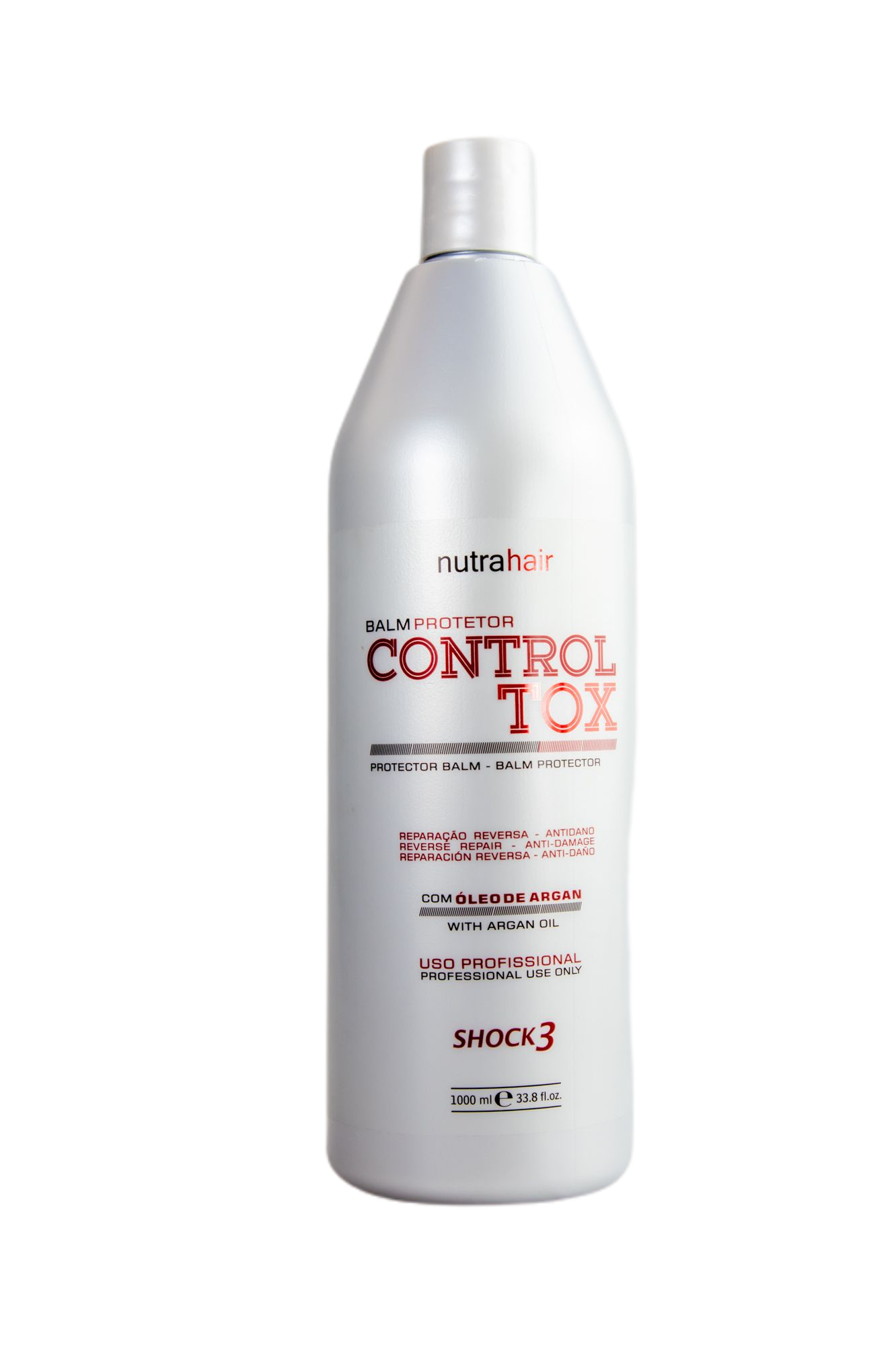 NutraHair Brazilian Keratin Treatment Argan Oil Thermal Protector Controltox Shock3 Protector Balm 1L - NutraHair