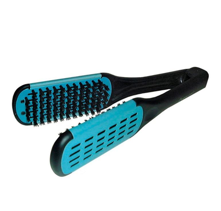 Other Brands Acessories Professional Boar Bristles Ceramic Double Straightening Duet Brush - HairArt