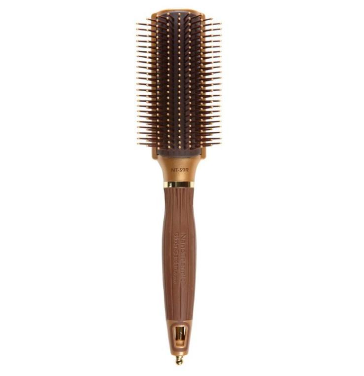 Other Brands Acessories Professional Nano Thermic Ion Hairstyling Ceramic Brush NT-S9R - Olivia Garden
