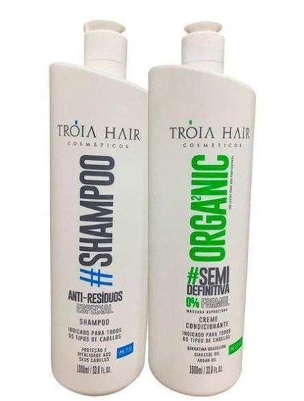 Other Brands Brazilian Keratin Treatment Semi Definitive Organic Formol Free Progressive Hair Treatment 2x1L - Troia Hair
