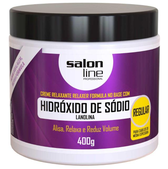 Other Brazilian Keratin Treatment Lanolin Sodium Hydroxide Regular Straightening Relaxing Cream 400g - Salon Line