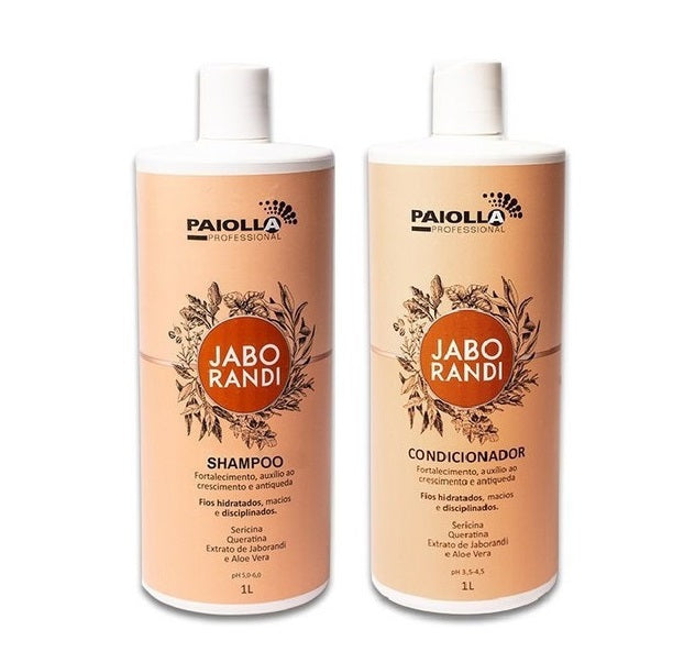 Paiolla Hair Care Kits Jaborandi Hair Growth Fortifying Treatment Anti Loss Control Kit 2x1L - Paiolla