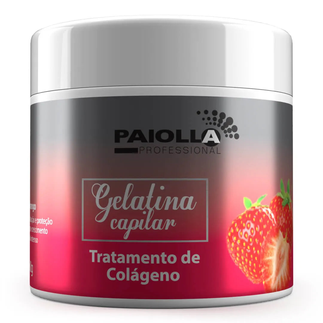 Paiolla Hair Mask Paiolla Strawberry Gelatine Collagen Treatment 500g / 17.63 fl oz