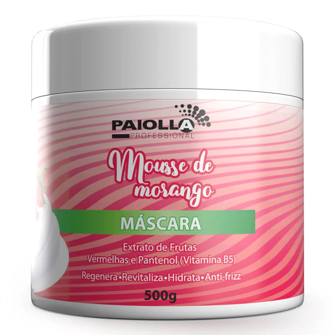 Paiolla Hair Mask Paiolla Strawberry Mousse Mask 500g / 17.63 fl oz