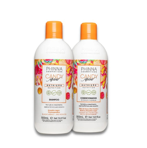 Phinna Hair Care Kits Candy Grow Hair Strengthening Nourishing Antioxidant Oil Control Kit 2x500ml - Phinna