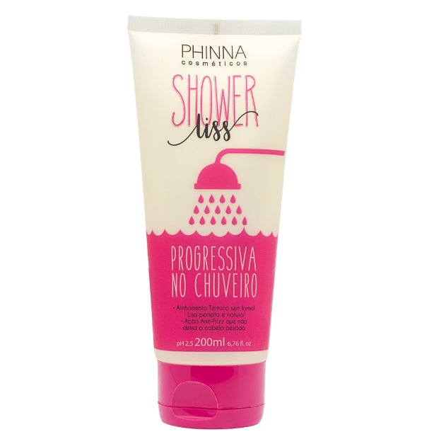 Phinna Hair Straighteners Shower Progressive Anti Frizz Thermal Volume Reducer Hair Straightening 200ml - Phinna