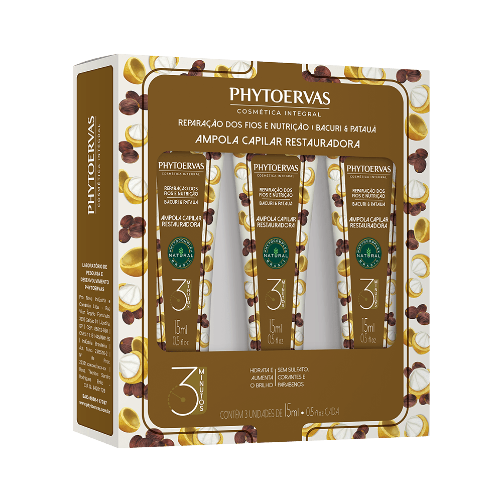 Phytoervas Hair Care Phytoervas Light Bulb Wire Repair and Nutrition Bacuri and Patauá 3 / 15ml