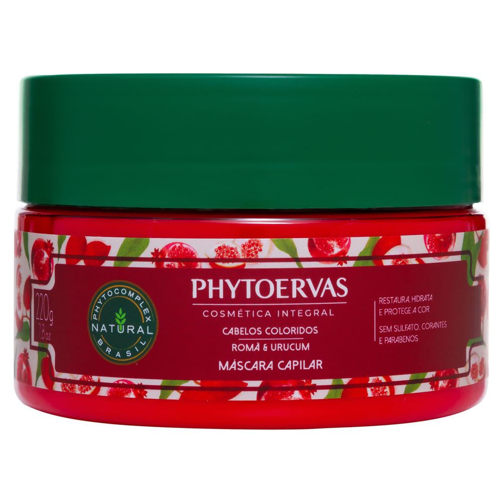 Phytoervas Hair Iron Accessories Phytoervas Colorful Pomegranate Hair Mask and Urucum 220g