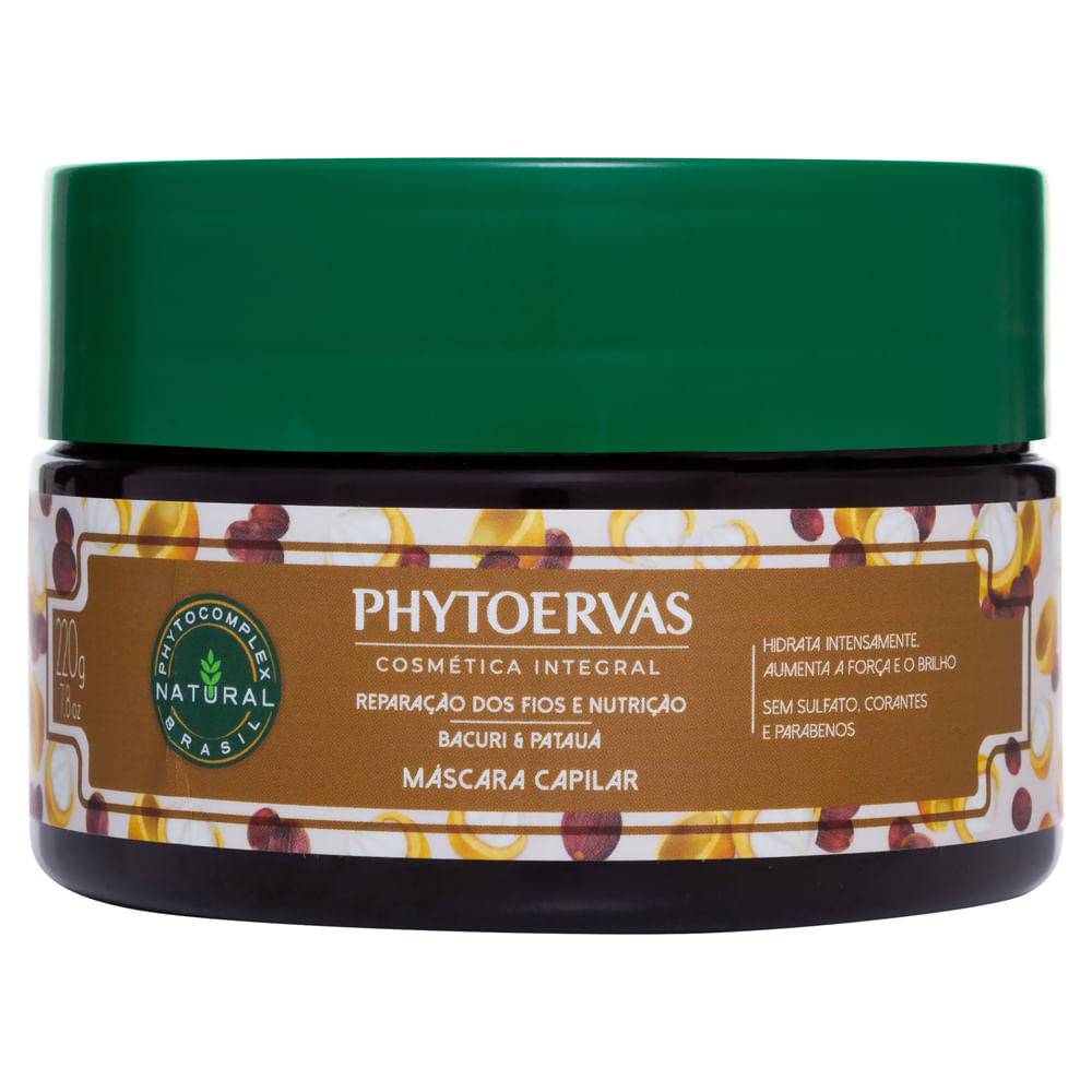Phytoervas Hair Steamers & Heat Caps Phytoervas Mask for Hair Repair of Wires and Nutrition Bacuri and Patauá 220ml
