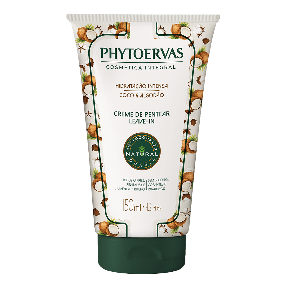 Phytoervas Hair Styling Products Phytoervas Cream of Combing Intense Hydration Coconut and Cotton 150ml