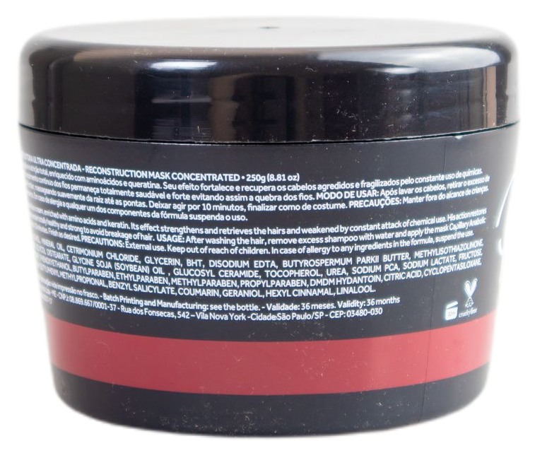 Portier Brazilian Hair Treatment Cappilary Anabolic Ultra Concentrated Hair Restoration Mask 250g - Portier