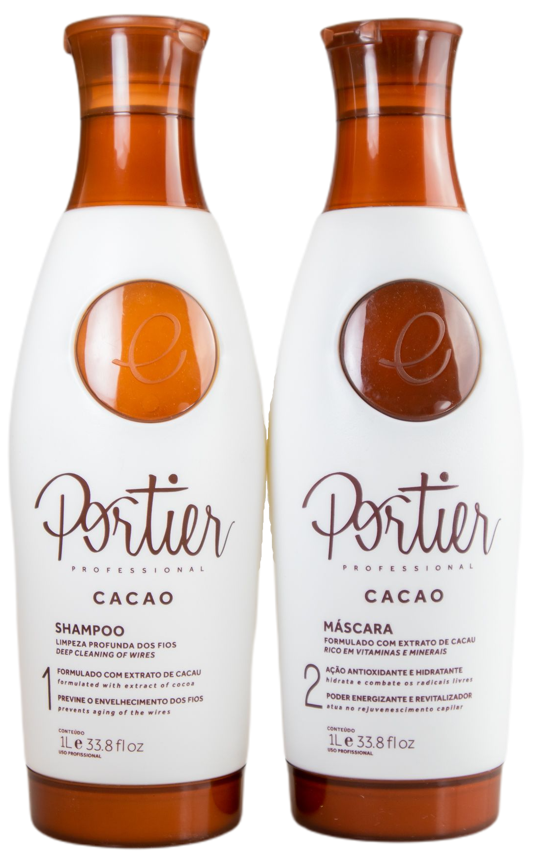 Portier Brazilian Keratin Treatment Portier Cacao Thermo Smoothing Anti Aging Kit 2x1l - Portier
