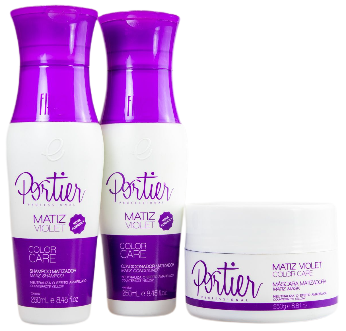 Portier Home Care Color Care Matiz Violet Kit 3 Products - Portier