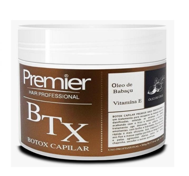 Premier Hair Brazilian Keratin Treatment Capillary BTX Coconut Babaçu Oil Treatment Straightening 500g- Premier Hair