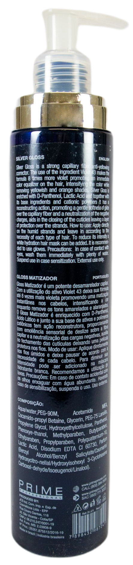Prime Pro Extreme Brazilian Keratin Treatment Profit of Color Blond Silver Toning Kit 2 Products - Prime Pro