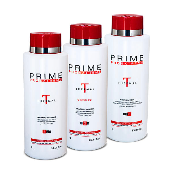 Prime Pro Extreme Hair Straighteners Kit Professional Thermal Complex Hair Treatment  3x1 - Prime Pro
