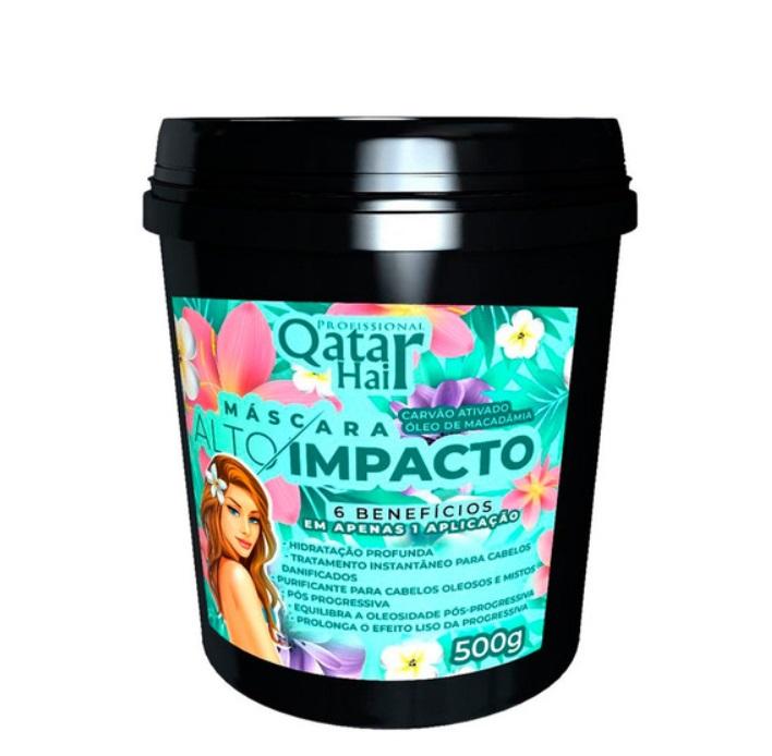Qatar Hair Hair Mask High Impact 6 in 1 Macadamia Activated Charcoal Hair Mask 500g - Qatar Hair