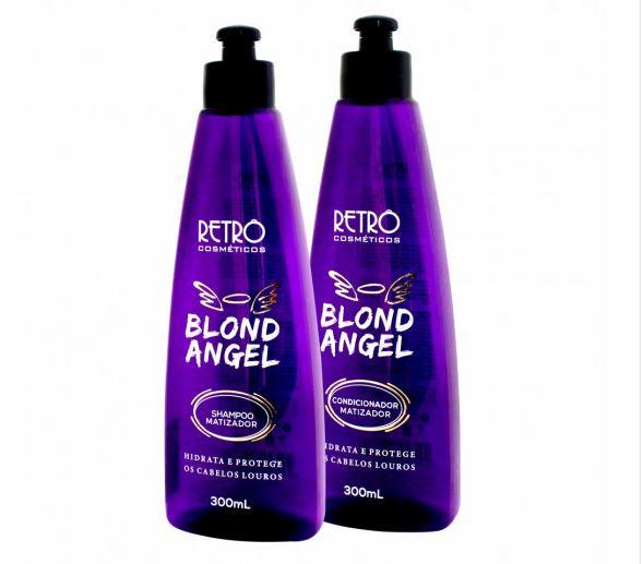 Retro Cosmetics Brazilian Keratin Treatment Blond Angel Tinting Moisturizing Protection Treatment 2x300ml - Retro Cosmetics