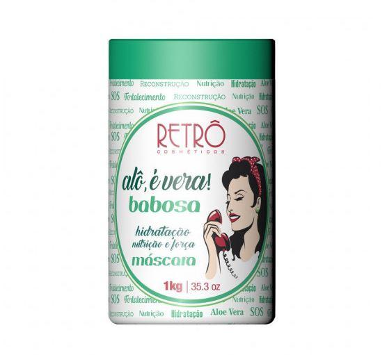 Retro Cosmetics Hair Mask Alô É Vera! Babosa Aloe Vera Dry Hair Reconstructio Mask 1Kg - Retro Cosmetics