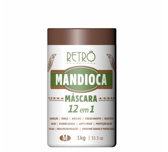 Retro Cosmetics Hair Mask Cassava Manioc 12 in 1 Hydration Strength Brightness Mask 1Kg - Retro Cosmetics