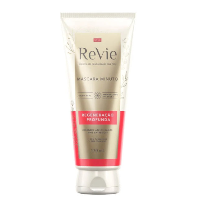 Revie Hair Care Deep Regeneration 1 Minute Damaged Hair Softness Treatment Mask 170ml - Revie