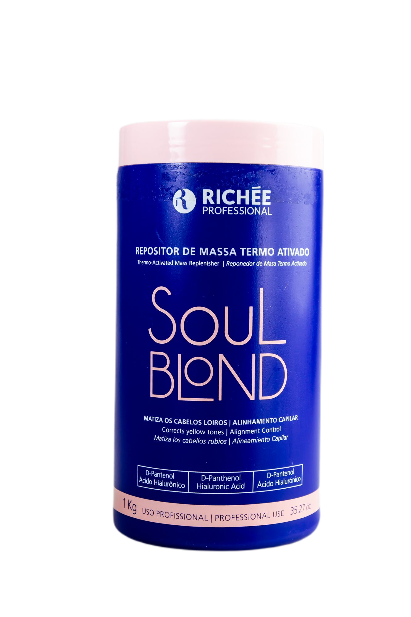 Richée Brazilian Keratin Treatment Thermo Activated Mass Replenisher Soul Blond Hair Treatment Mask 1Kg - Richée