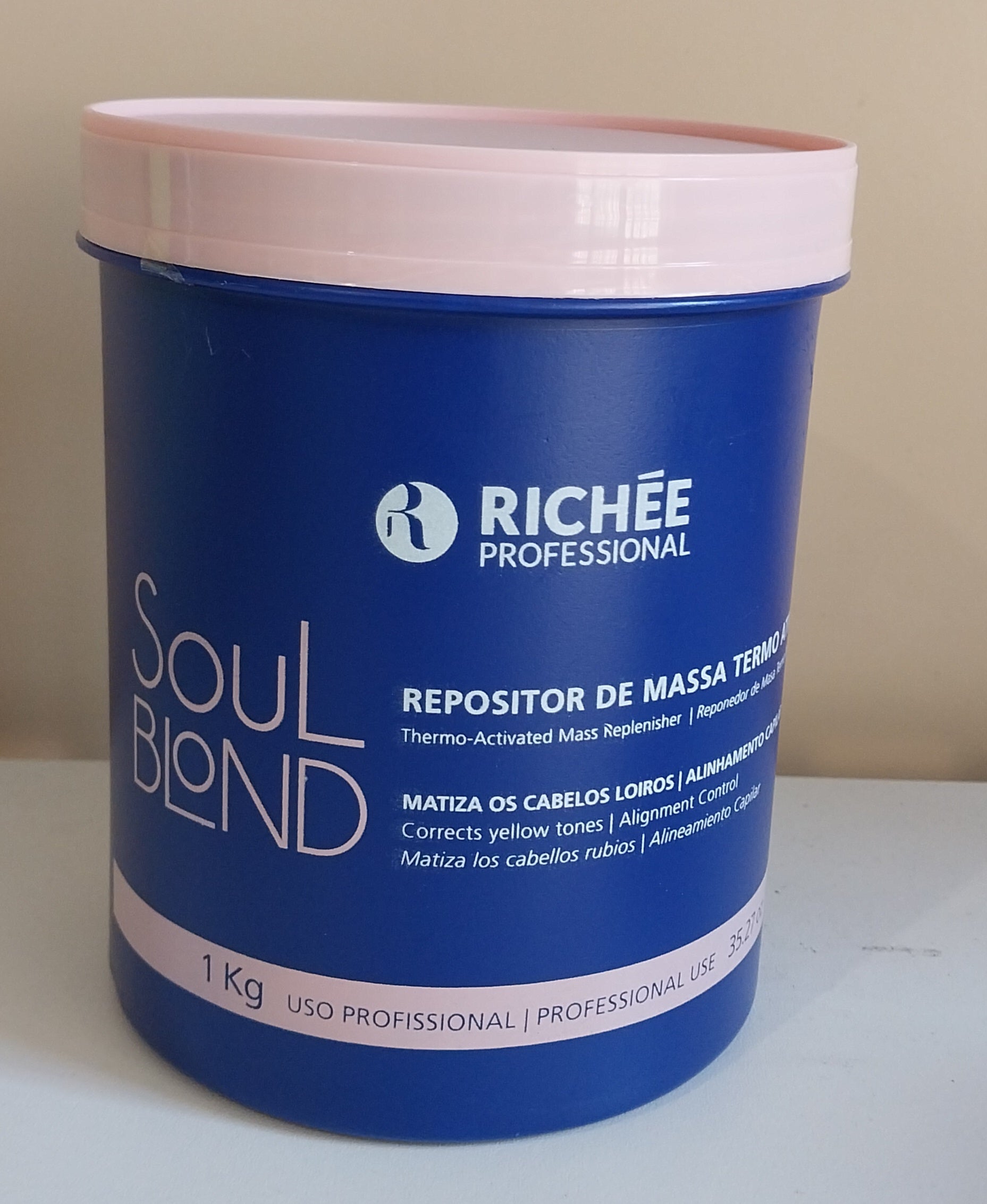 Richée Hair Color Thermo Activated Mass Replenisher Soul Blond Hair Treatment Mask 1Kg - Richée