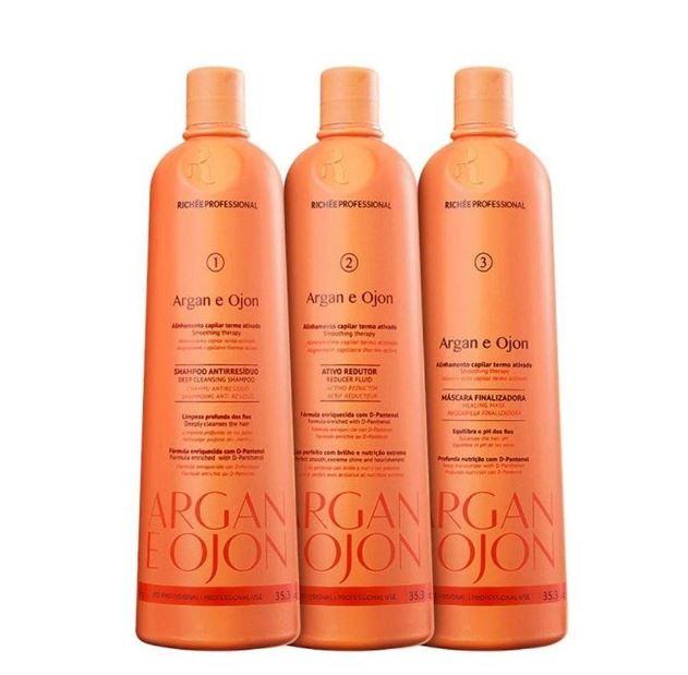 Argan and Ojon Smoothing Thermo Activated Hair Threrapy Alignment 3x1L - Richée