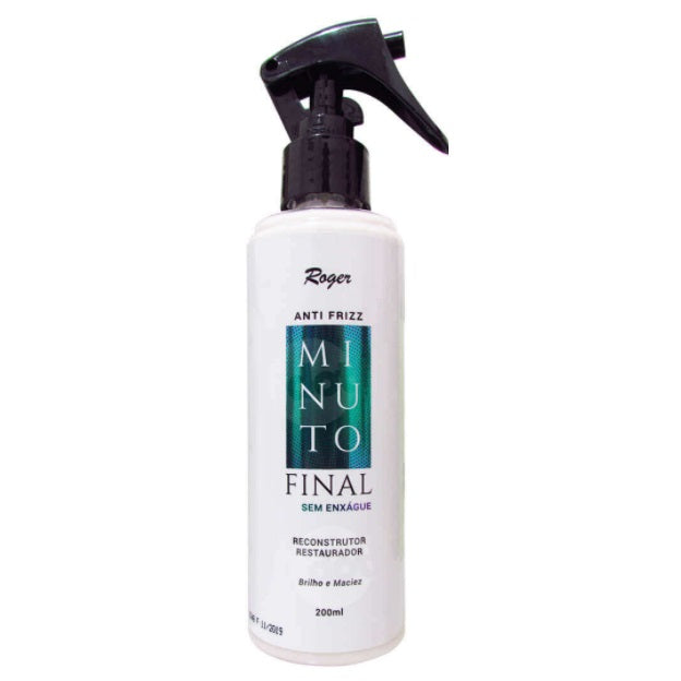 Roger Hair Care Minuto Final Anti Frizz Reconstructor Treatment Finisher Leave-in 200ml - Skafe