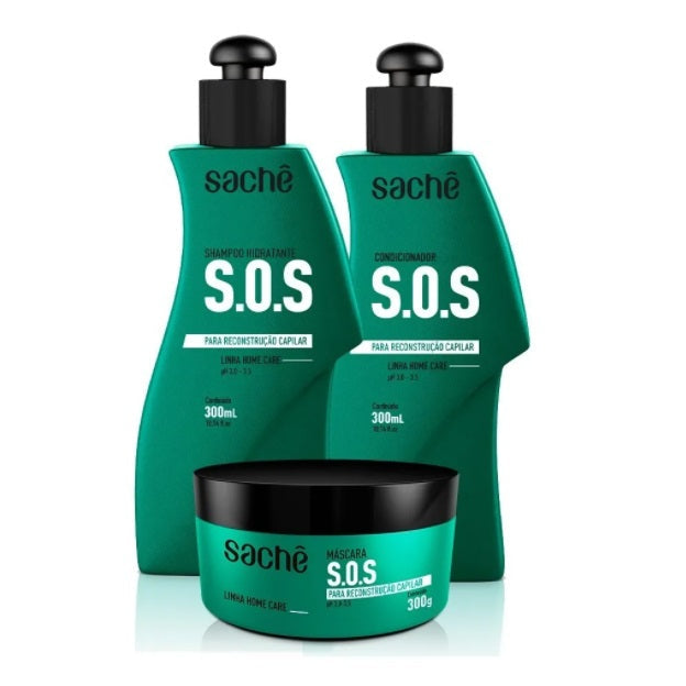 Sachê Hair Care Kits SOS Moisturizing Conditioning Hair Maintenance Treatment Kit 3x300 - Sachê