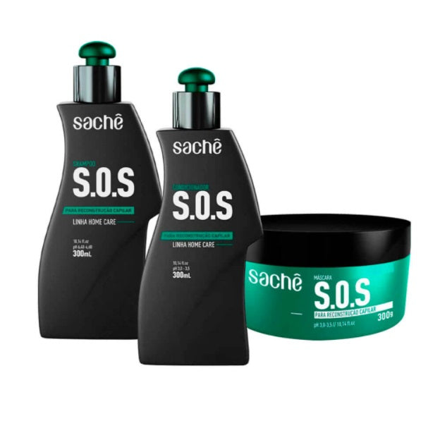 Sachê Hair Care Kits SOS Reconstruction Home Care Moisturizing Hair Treatment Kit 3x300ml - Sachê