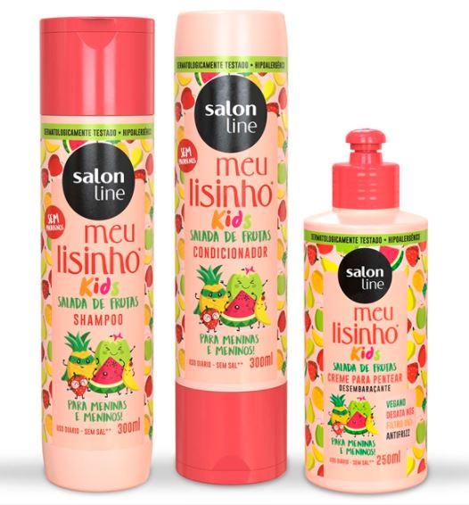 Salon Line Home Care My Little Smooth Kids Fruit Salad Hypoallergenic Vegan Kit 3 Prod. - Salon Line