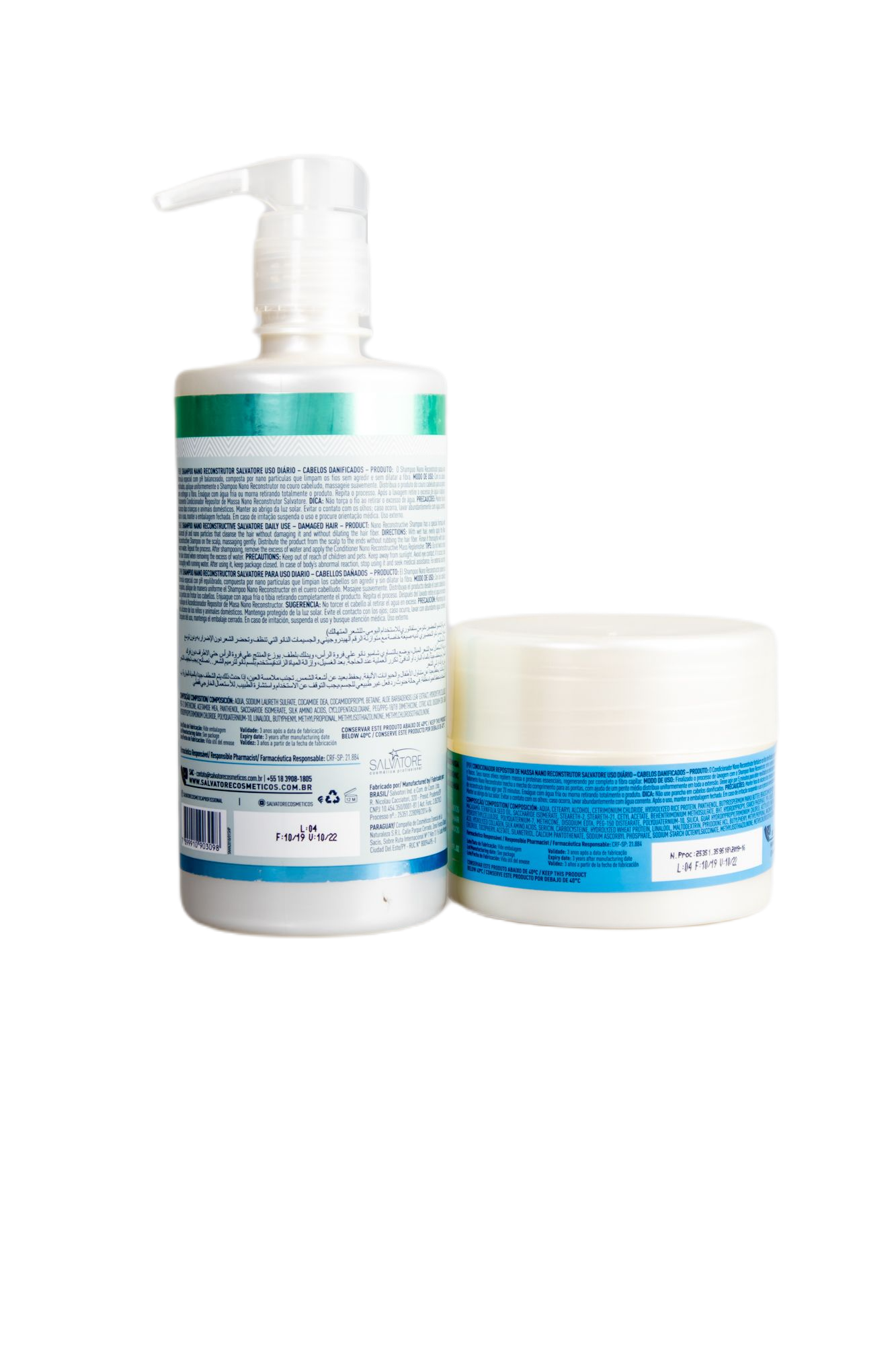 Salvatore Brazilian Hair Treatment Kit Nano Matizador Shampoo + Conditioner - Salvatore
