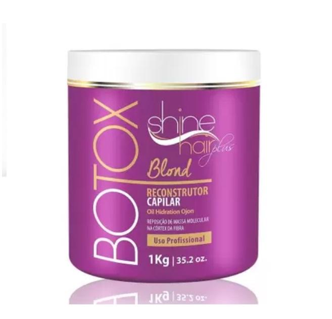 Shine Hair Brazilian Keratin Treatment Blond Btox Reconstructor Straightener Ojon Hydration Cream 1Kg - Shine Hair