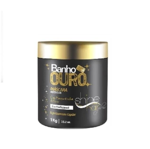 Shine Hair Hair Mask Gold Bath Nanoparticles Nourishing Softness Treatment Mask 1Kg - Shine Hair
