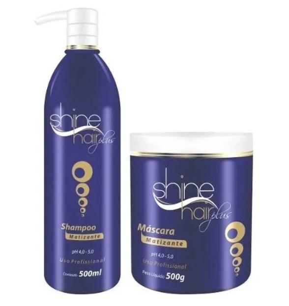 Shine Hair Home Care Tinting Color Maintenance Hair Shine Hydration Treatment Kit 2x500 - Shine Hair