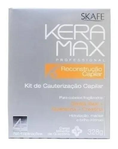Skafe Cauterization Kit Load of Keratin and Cauterization Capillary Keramax 328ml - Skafe