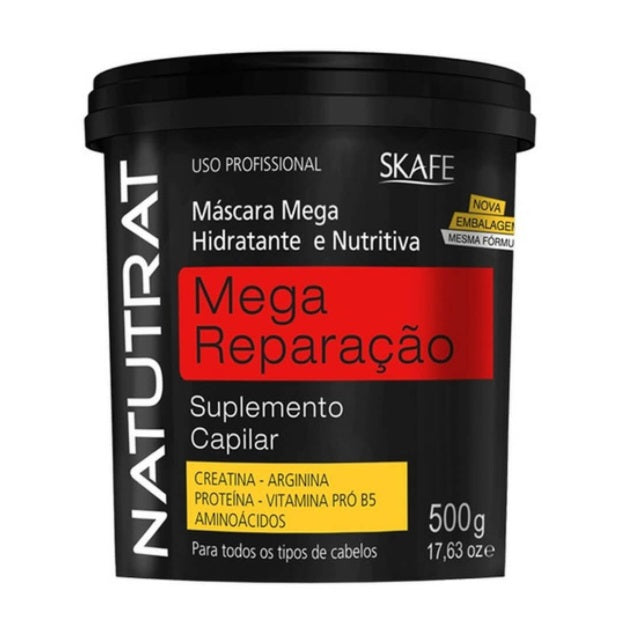 Skafe Hair Care Natutrat Mega Repair Hair Supplement Hydration Nourishing Mask 500g - Skafe