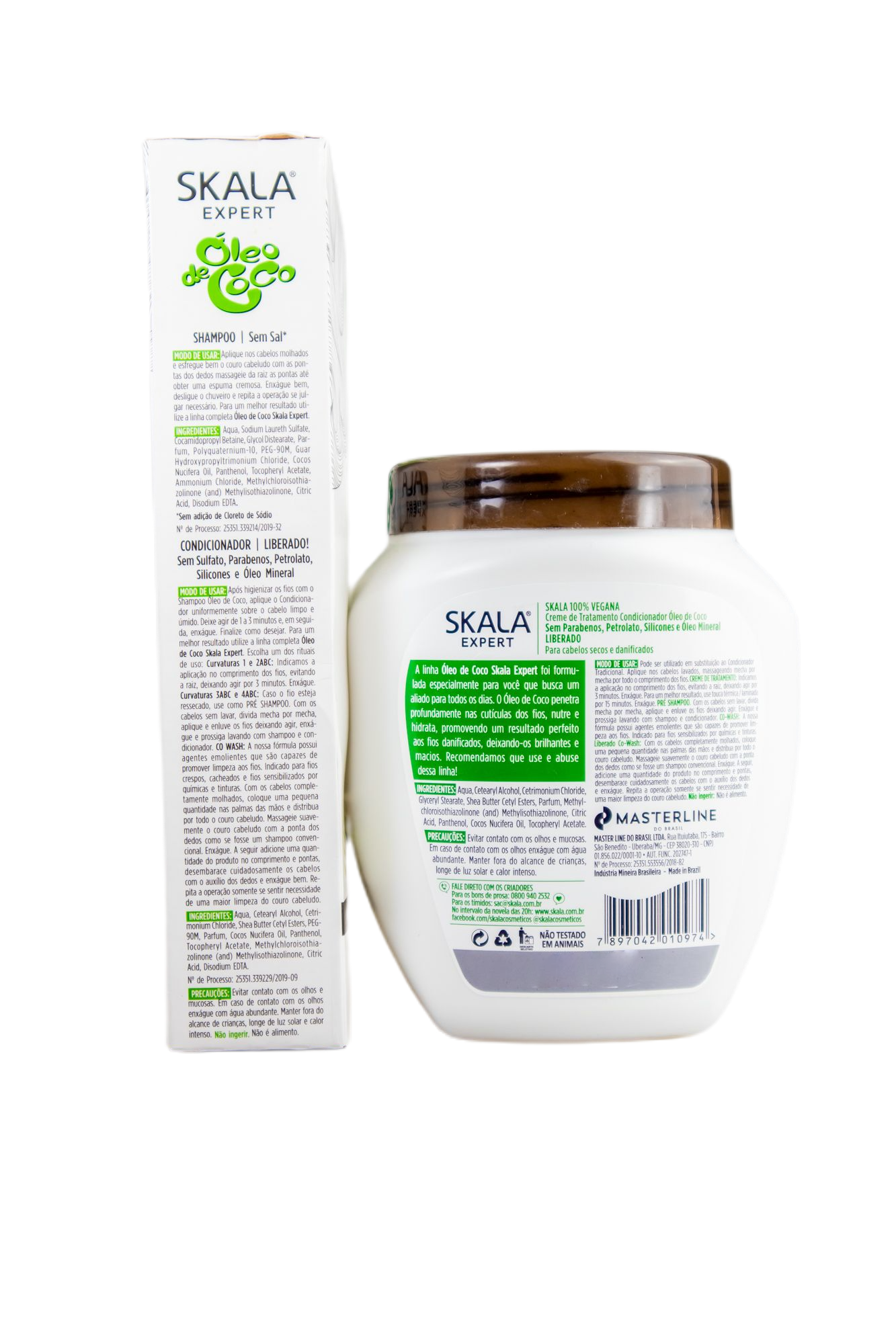 Skala Home Care Skala Expert Oleo de Coco Coconut Oil Damaged Hair Nourishing Moisturising Kit 3 Products - Skala