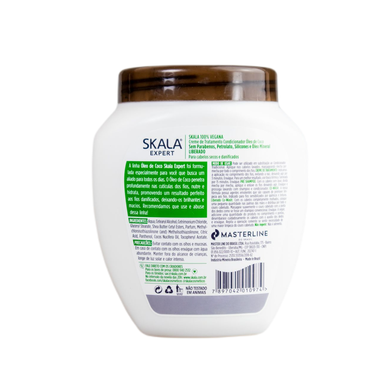 Skala Treatment Cream Creme De Tratamento Óleo De Coco / Cream Of Coconut Oil Treatment Treatment Cream - Skala