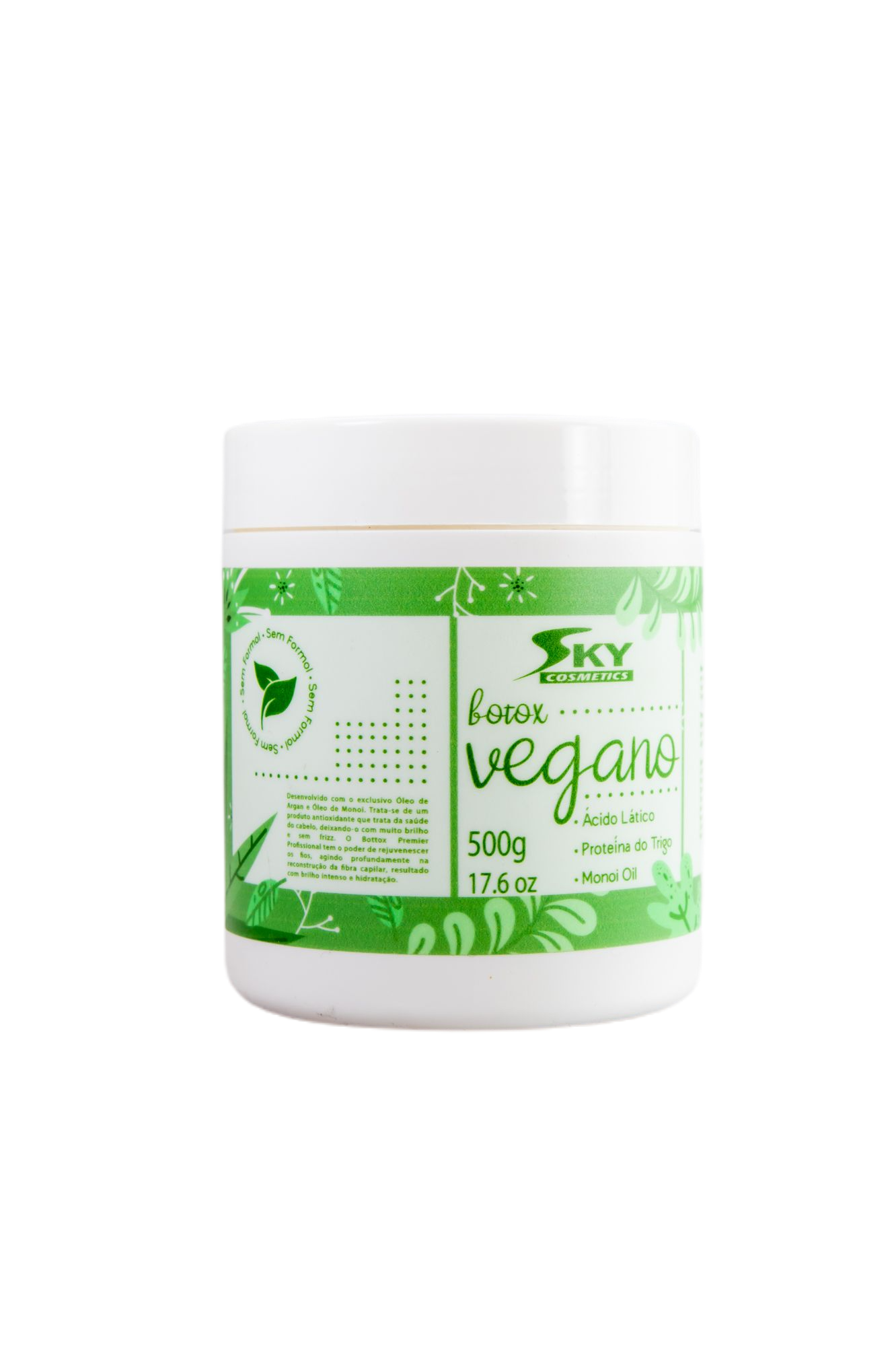 Sky Cosmetics Brazilian Keratin Treatment Vegan Botox Formol Free Strengthening Treatment Cream 500g - Sky Cosmetics