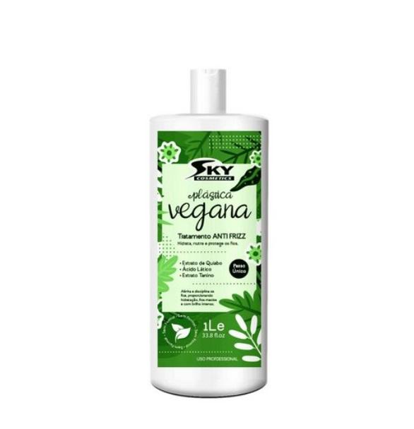 Sky Cosmetics Brazilian Keratin Treatment Vegan Hair Plastic Anti Frizz One Step Smoothing Treatment 1L - Sky Cosmetics