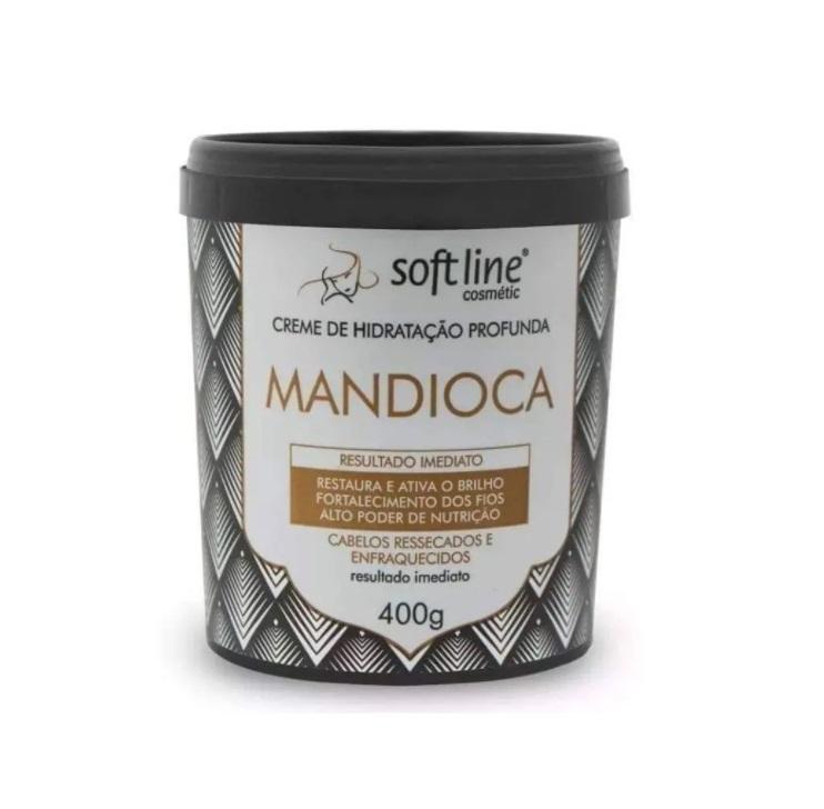 Soft Line Hair Mask Mandioca Dry Hair Deep Moisturizing Manioc Cassava Mask 1Kg - Soft Line