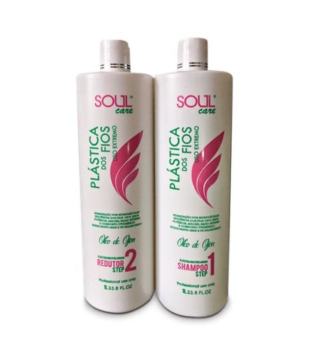 Soul Care Brazilian Keratin Treatment Hair Plastic Ojon Oil Extreme Smooth Reductor Treatment Kit 2x1L - Soul Care