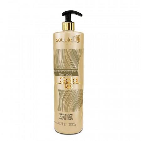 Gold Liss Thermal Realinement Sealing Macadamia Argan Treatment 1L - Souple Liss