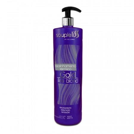 Hydration Tinting Treatment Thermal Hair Realignment Gold Blond 1L- Souple Liss
