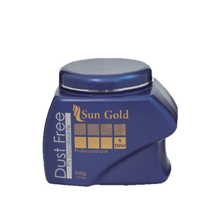 Sun Gold Brazilian Keratin Treatment Profesisonal Dust Free 8 Tones Discoloration Bleaching Powder 500g - Sun Gold