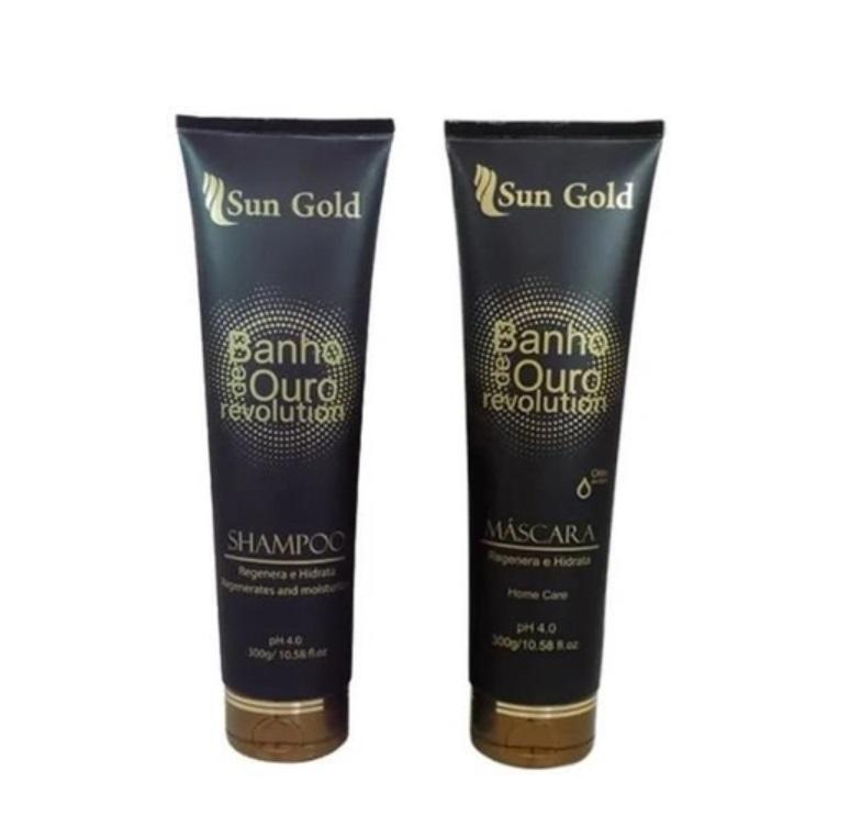 Sun Gold Home Care Golden Bath Home Care Regenerates Moisturizing Treatment Kit 2x300 - Sun Gold
