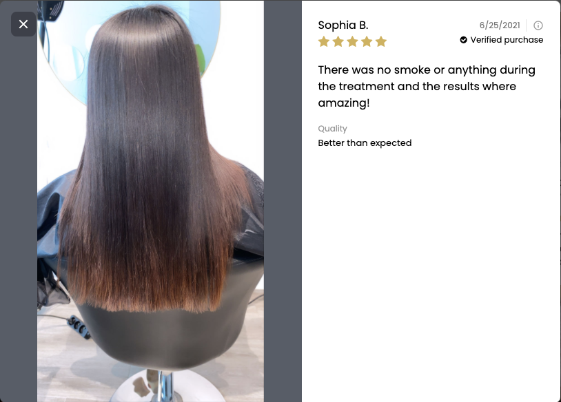 Professional sales smoothing treatments